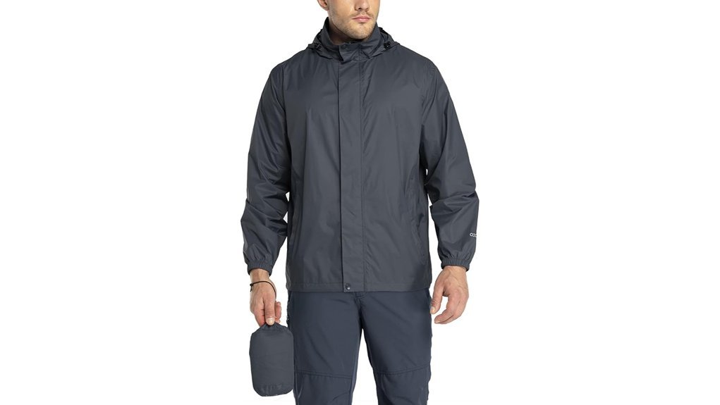 lightweight waterproof hooded jacket