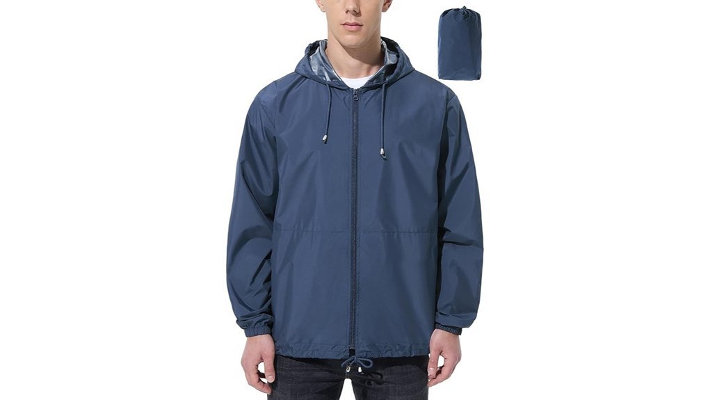 lightweight waterproof hooded jacket