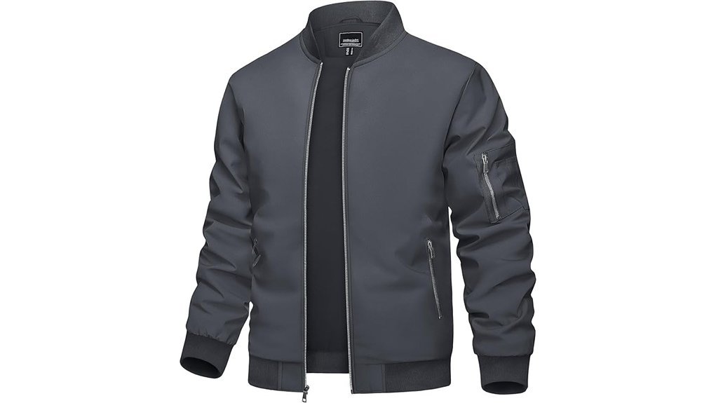 lightweight windbreaker bomber jacket