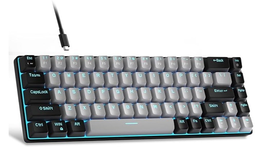 mechanical gaming keyboard blue