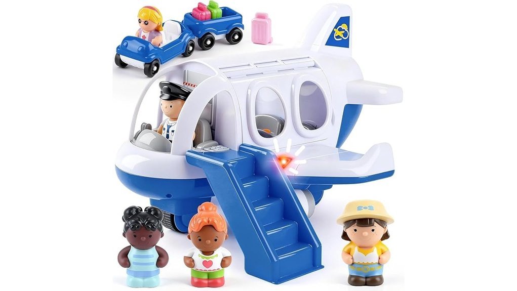 musical airplane toy lights