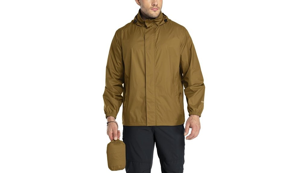 packable waterproof rain jacket
