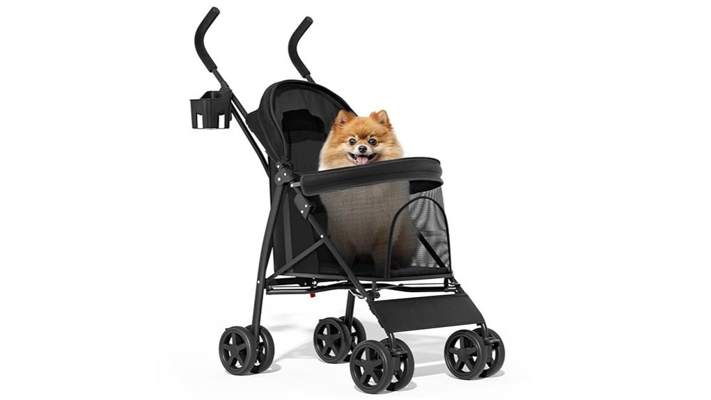 pet stroller with sunshade