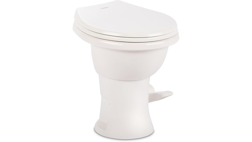 porcelain round gravity flush