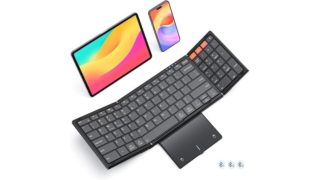 portable touchpad bluetooth keyboard