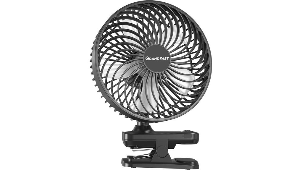 rechargeable clip on fan