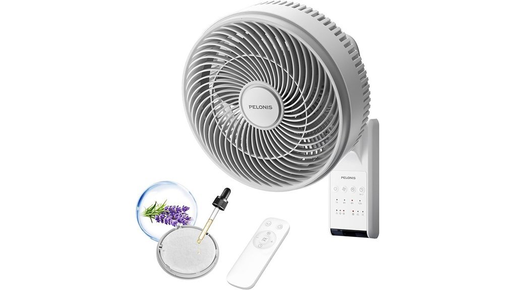 remote controlled wall fan