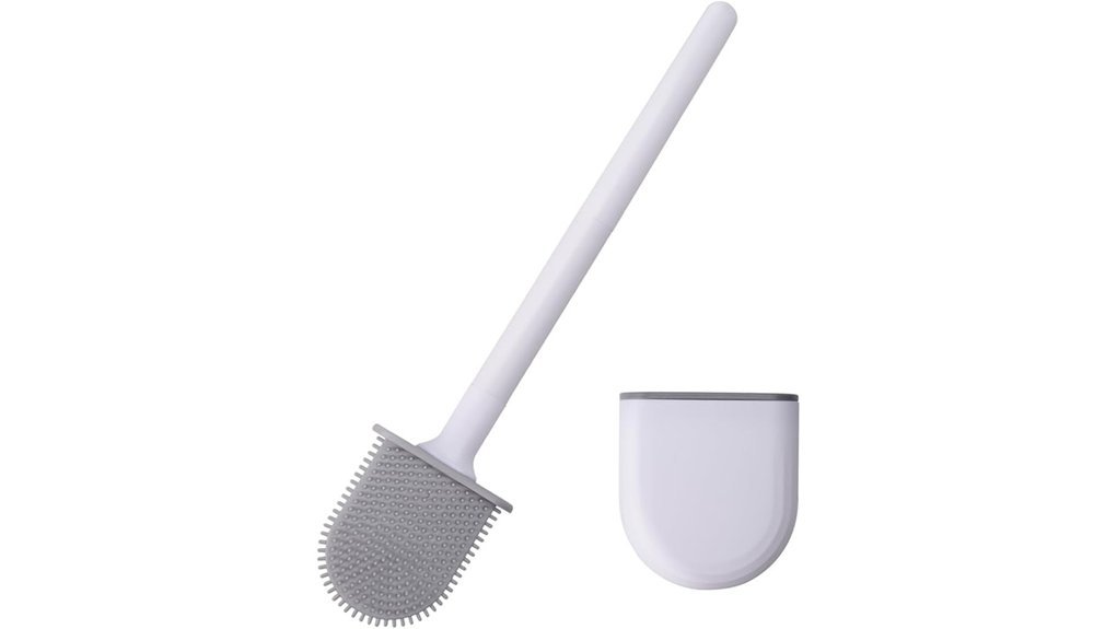 silicone wall mounted toilet brush