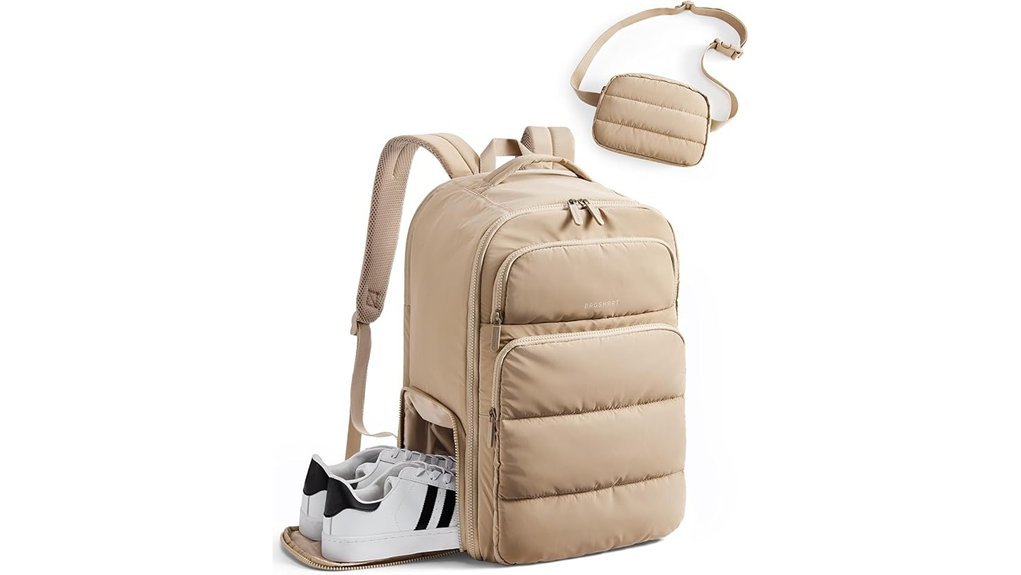 spacious carry on travel backpack