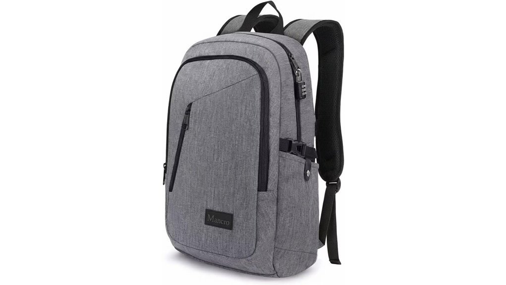 stylish anti theft laptop backpack