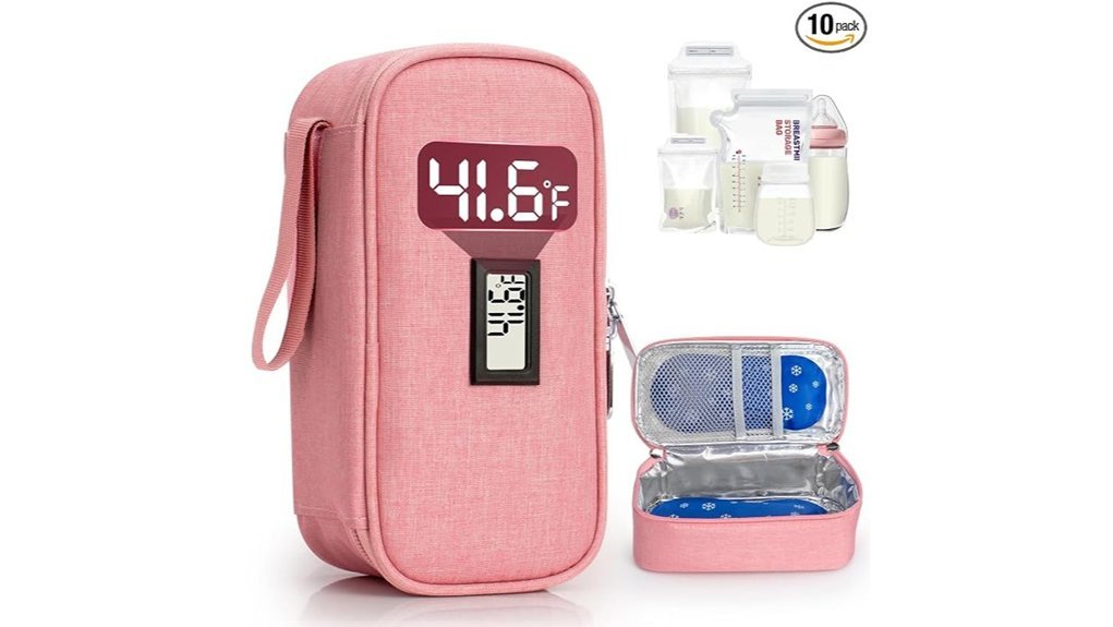 temperature display milk cooler