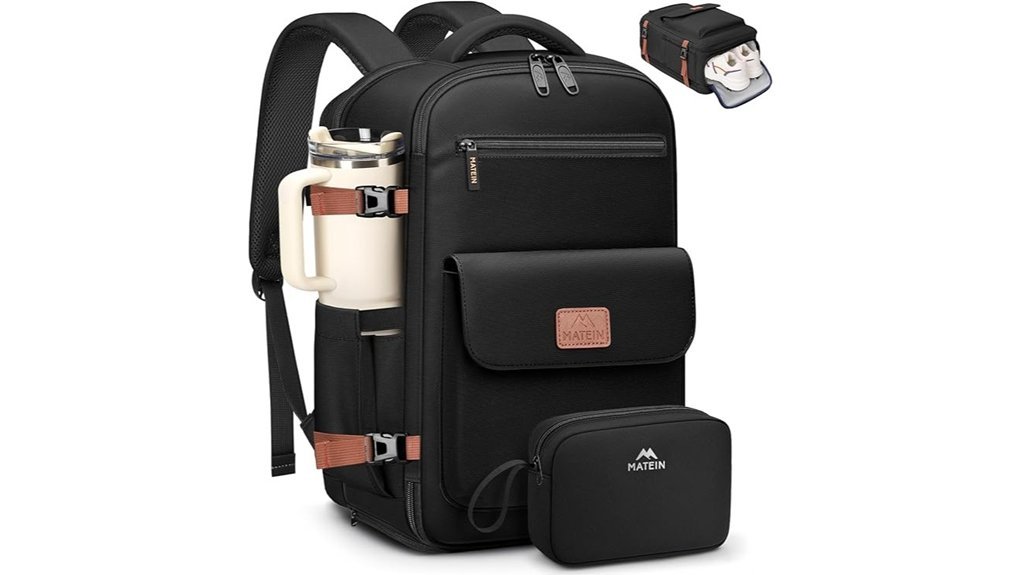 travel backpack with compartment