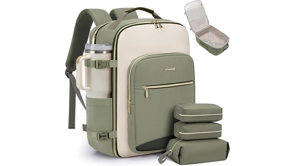 travel backpack with cubes