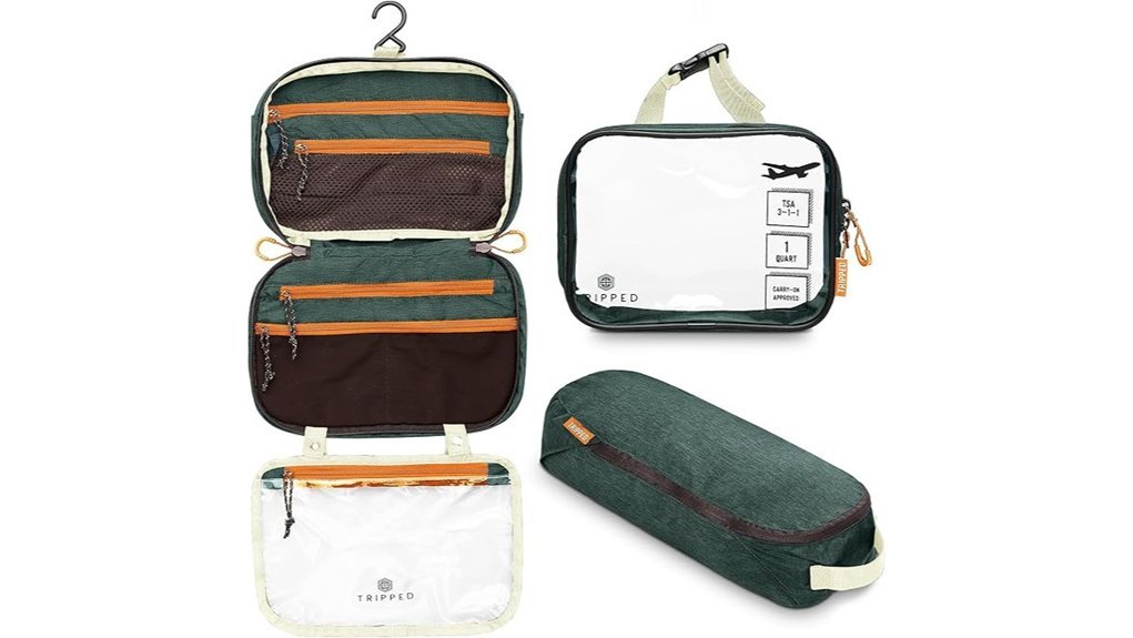 travel toiletry organizer set