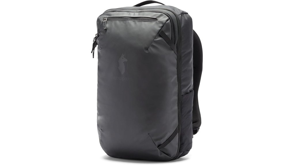 versatile black travel backpack
