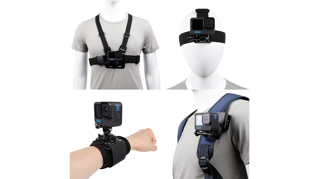 versatile gopro mounting options