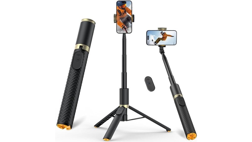 versatile tripod and selfie stick