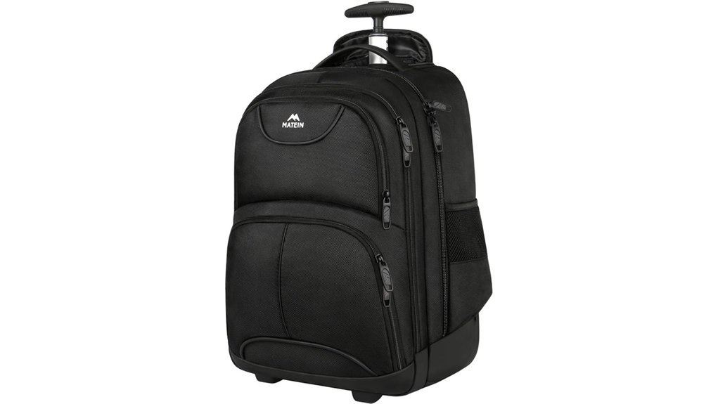 wheeled laptop travel backpack