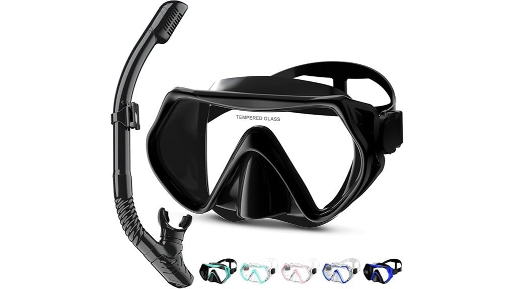 anti fog dry snorkel set