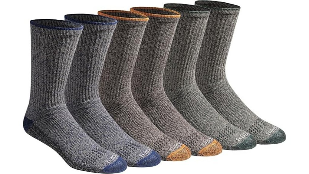 comfortable moisture wicking crew socks