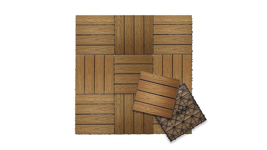 composite deck tiles option