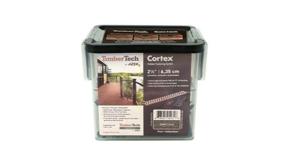 dark cocoa deck fasteners