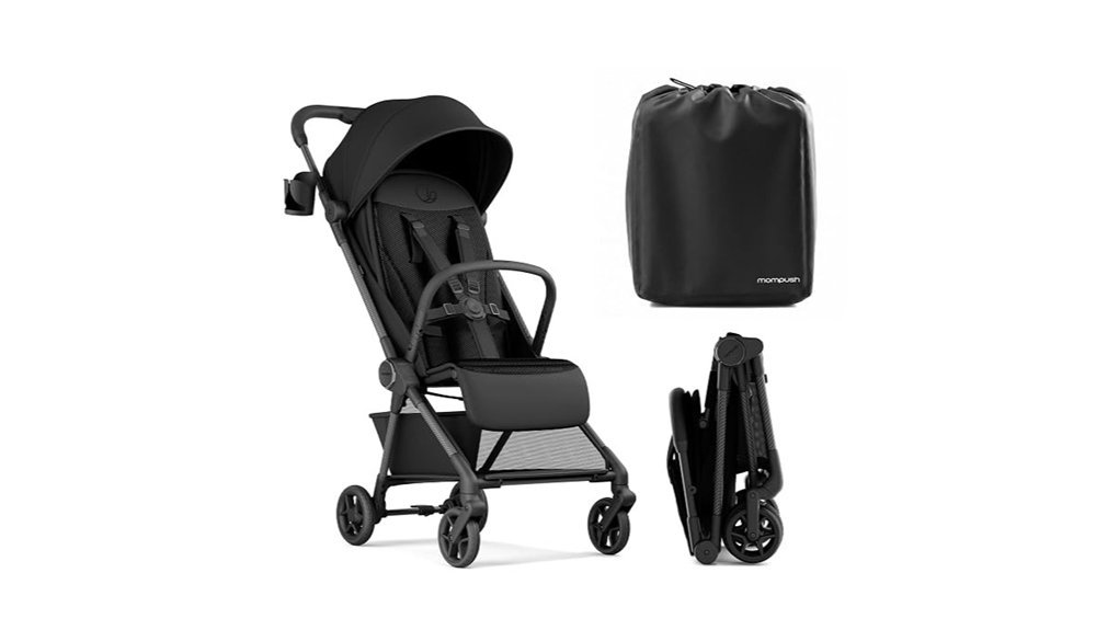 lightweight travel stroller black