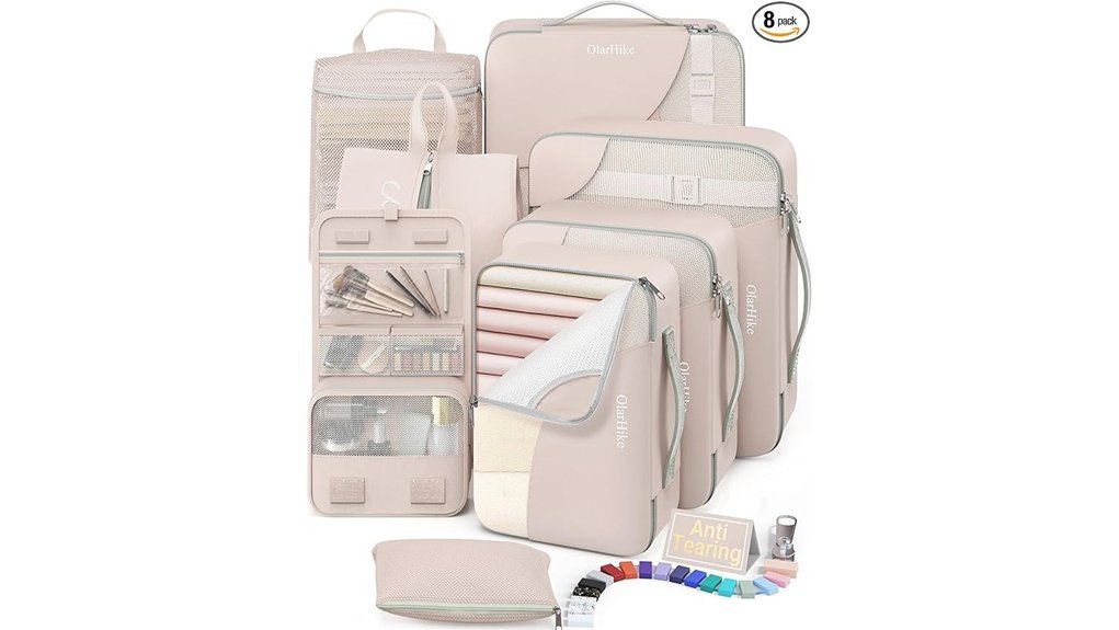 travel packing cube set