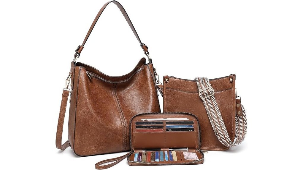 vegan leather crossbody set
