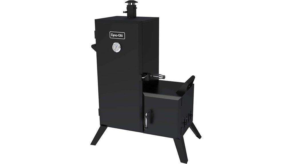 vertical offset charcoal smoker
